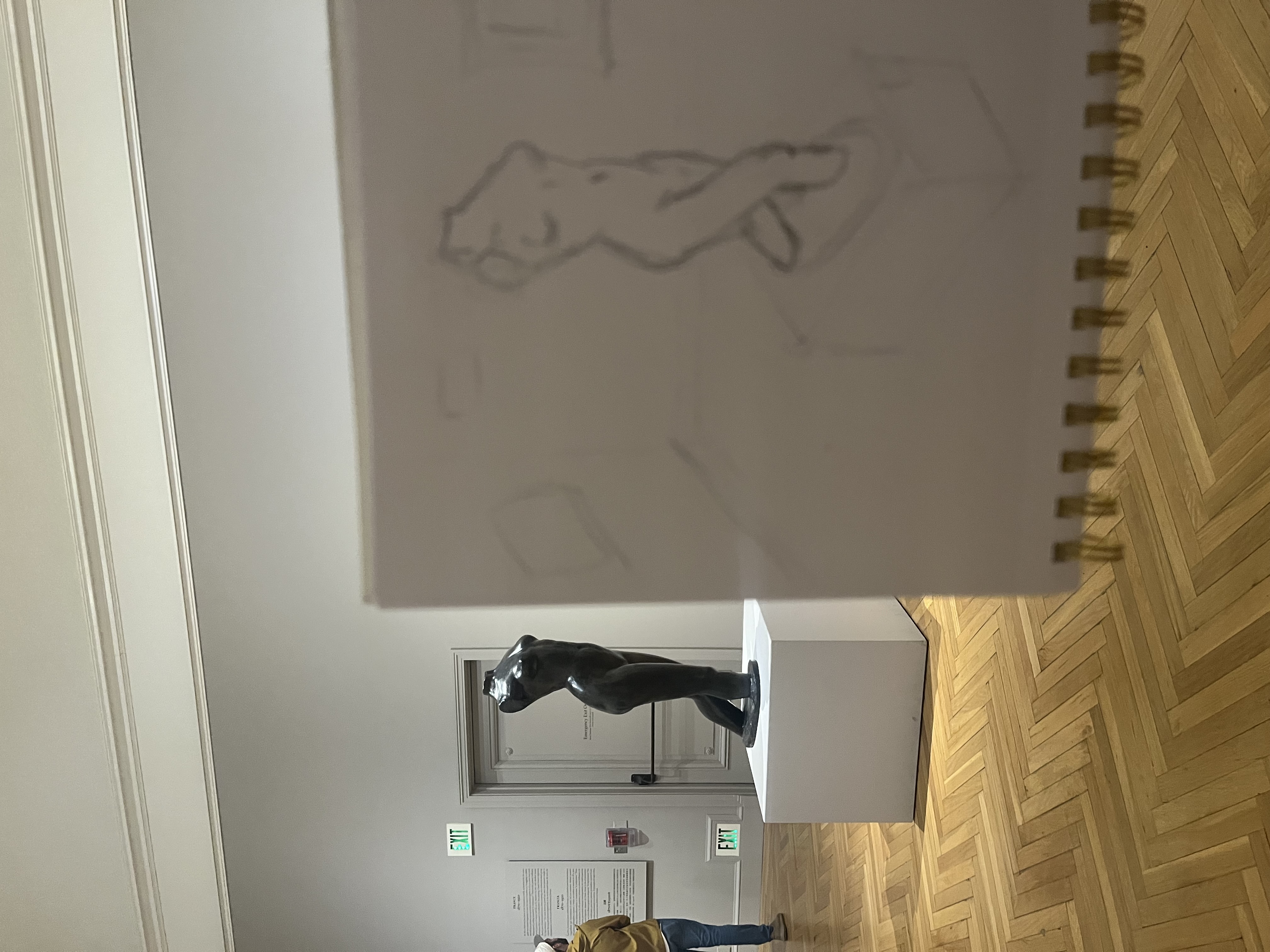 Sketch of a statue